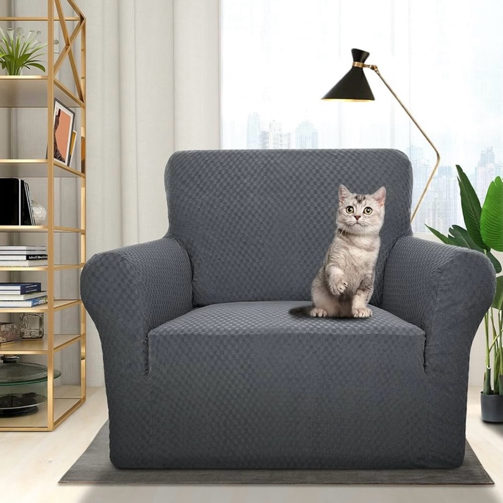 Couch cover light grey for Chair